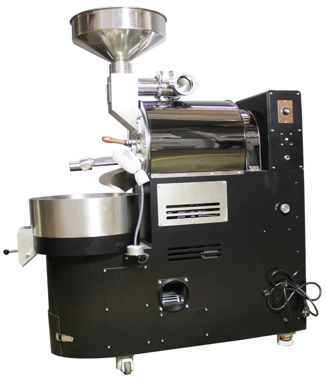 10kg Industry Grade Coffee Roaster For Sale / Stainless Steel Thick Drum Coffee Bean Roaster For