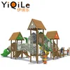 Jungle Attractive outdoor wood children playground equipment with little tikes toys in the modular playground