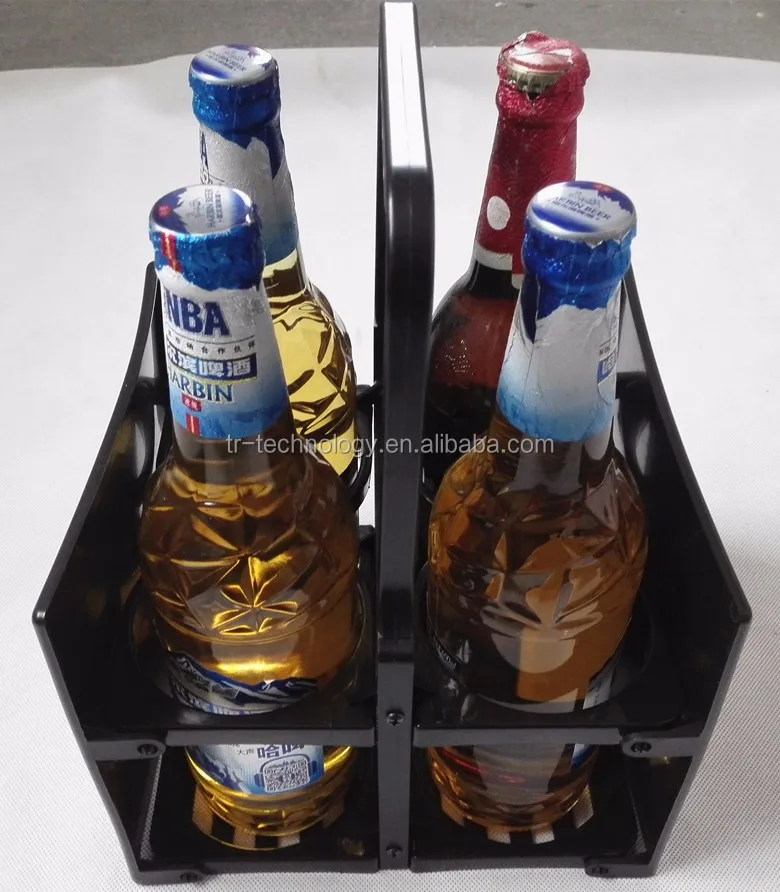 High Quality Plastic 4 Pack Beer Bottle Holder And Custom Beer Bottle