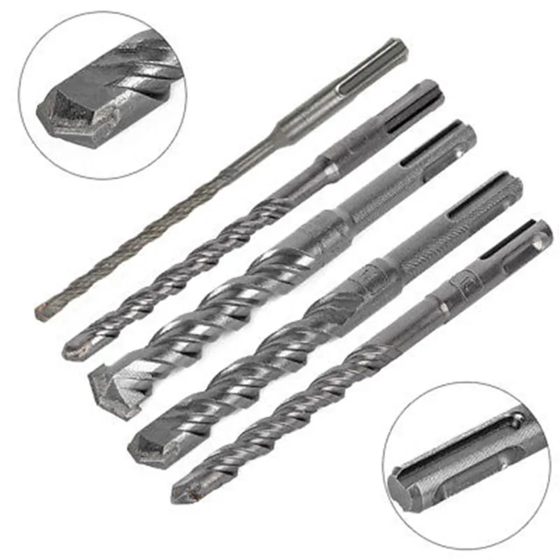 4Pc SDS Plus Masonry Hammer Drill Bits For Bosch Concrete Tungsten Carbide 110mm