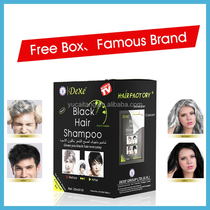 Dexe Hair Coloring Hair Dye Shampoo Natural Ingredients 2 In 1