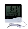 HTC-2 Double Temperature and Humidity Meter/Air Conditioning Indoor and Outdoor Hygrometer /Hygrometer with Alarm Clock HTC-2