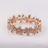 2017 factory on sale pure 925 sterling silver eternity daisy flower girl rings