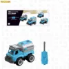 33PCS B/O manual operated RC toys oil tank truck DIY building blocks toy