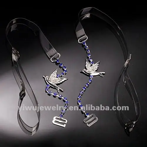 

BB002-100 Cheap Price Beautiful Design flying bird elastic transparent clear bra strap, At customer's requiments