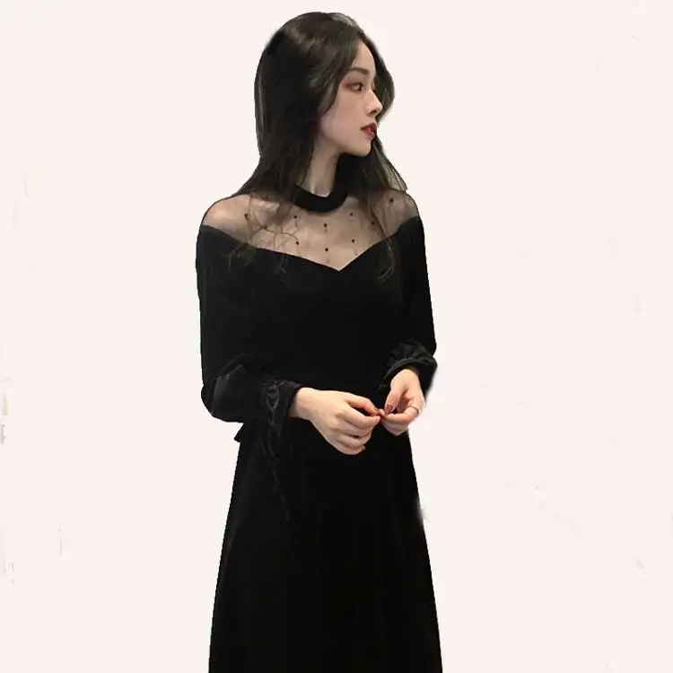

Fashion sexy high collar autumn party lady short skirt, As photos