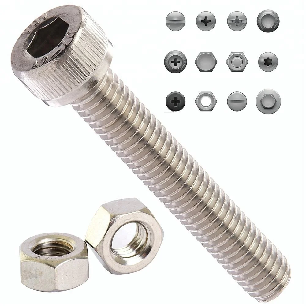 
China stainless steel bolt nut ,stud 12mm galvanized anti-theft decorative price bolt and nut fastener 