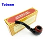 Factory Accessory Tobacco Pipes Classic Carved Pattern Wooden Smoking Pipe Cigar Tobacco Pipes