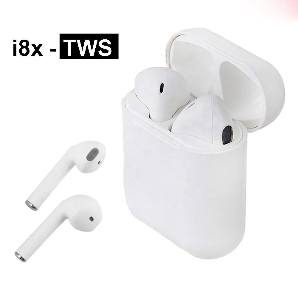 

Hot sell i8X Bluetooth Earbuds Ecouteur bluetooth san fil Audifono bluetooth, White;black