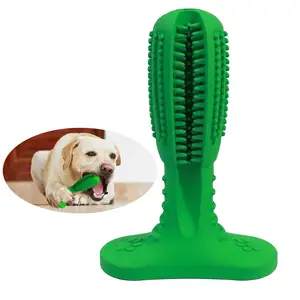 Image of Hot sales silicone pet dog Tooth Brushing chew toy rubber dog toothbrush stick for cleaning dogs teeth