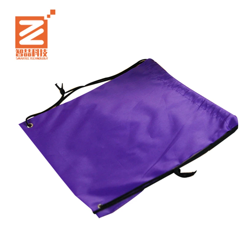 
2018 new wholesale nylon 210D polyester drawstring gym bag 