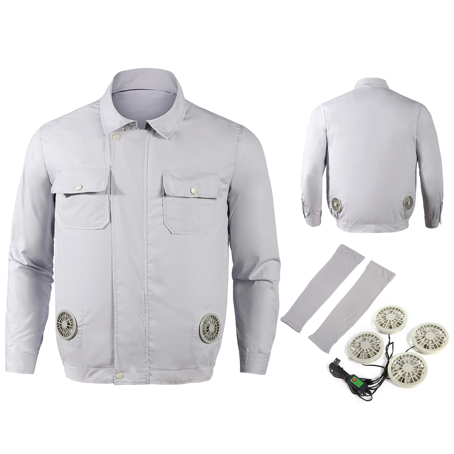 Sunproof Super Light 7.4v Usb Air Condition Cooling Fan Jacket For