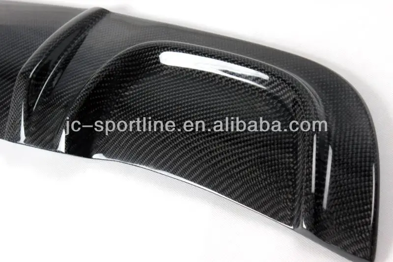 Carbon Fiber W203 Rear Diffuser Dual Pipes Single Outlet For Mercedes