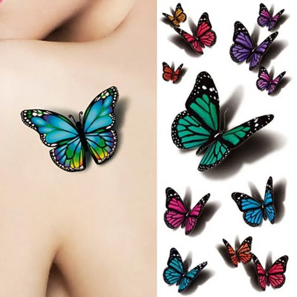 Download Cheap 3d Butterfly Tattoo Find 3d Butterfly Tattoo Deals On Line At Alibaba Com