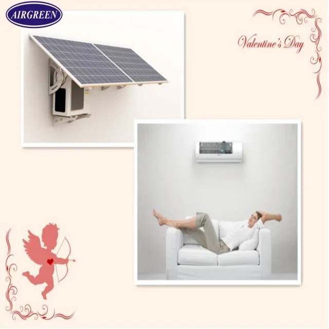 
18000BTU 1.5 TON ACDC CHEAP PRICES SOLAR AIR CONDITIONING aire acondicion solar ar condicionado SOLAR POWERED AIR CONDITIONER 