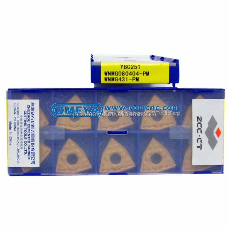Hot selling ZCCCT external carbide inserts CNMG190608-PM YBC251