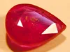 Pear shaped ruby faceted 4x2 5x7