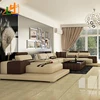 Teapoy Headrest L Shaped 7 Seater Sofa Set,Modern Design Wooden Furniture Genuine Leather Sectional Sofa