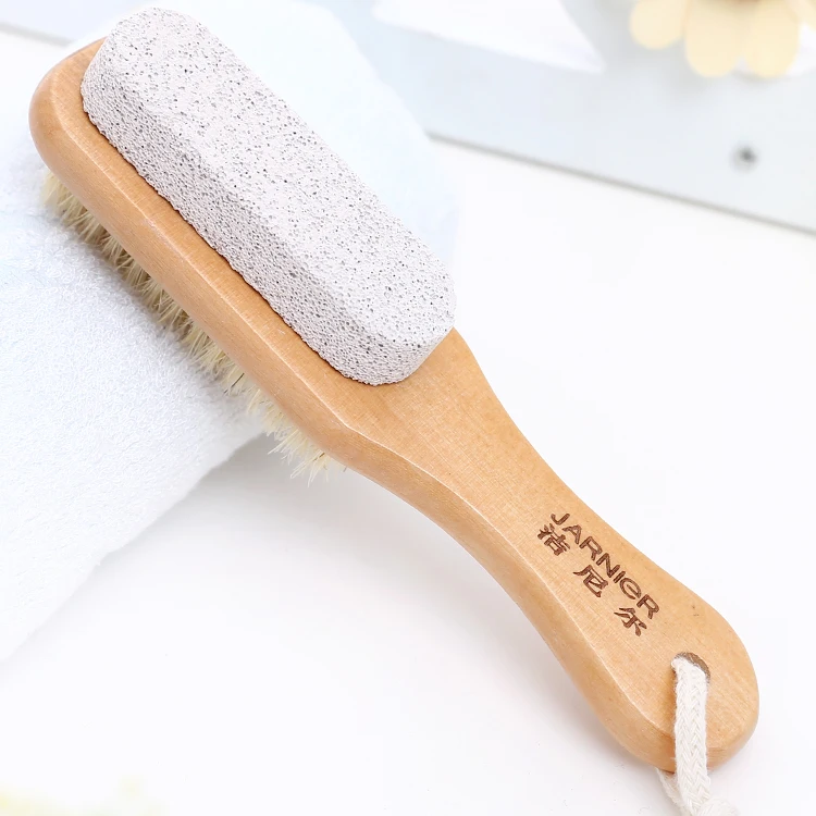 

Wholesale natural wooden body cleaning pumice stone bath brush, Nature
