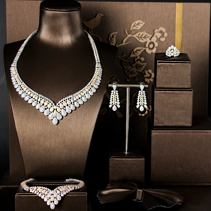 

dubai gold jewelry set cubic zirconia jewelry set brazilian gold jewelry set