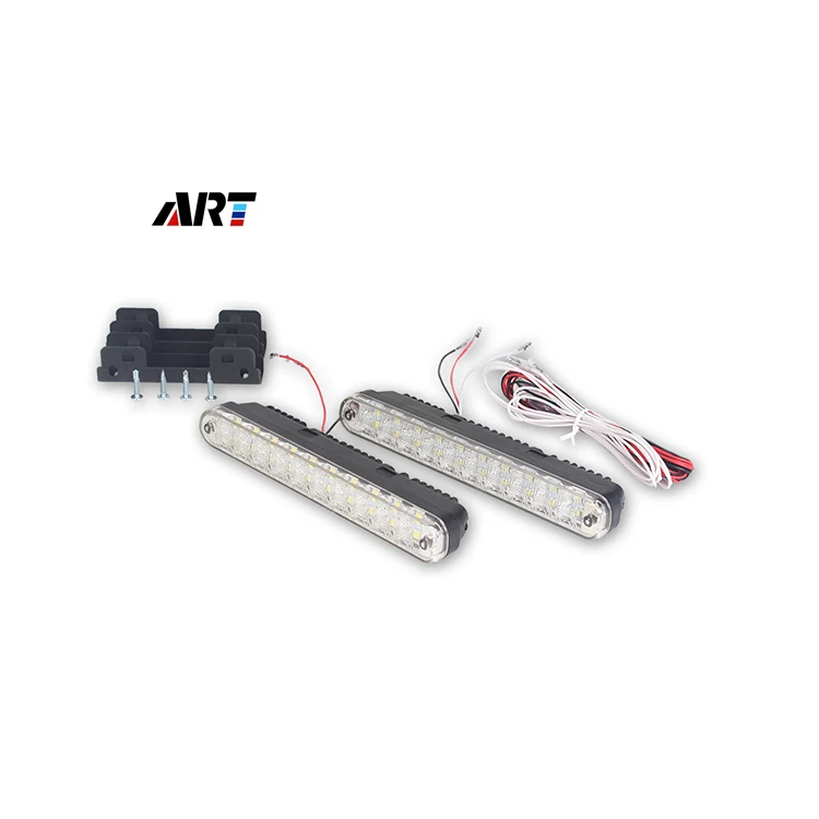 
Carcob Hot Sale Universal Drl Cob Light Car 12V Daytime Running Light Auto Led Strip With Turn Signal Lights 