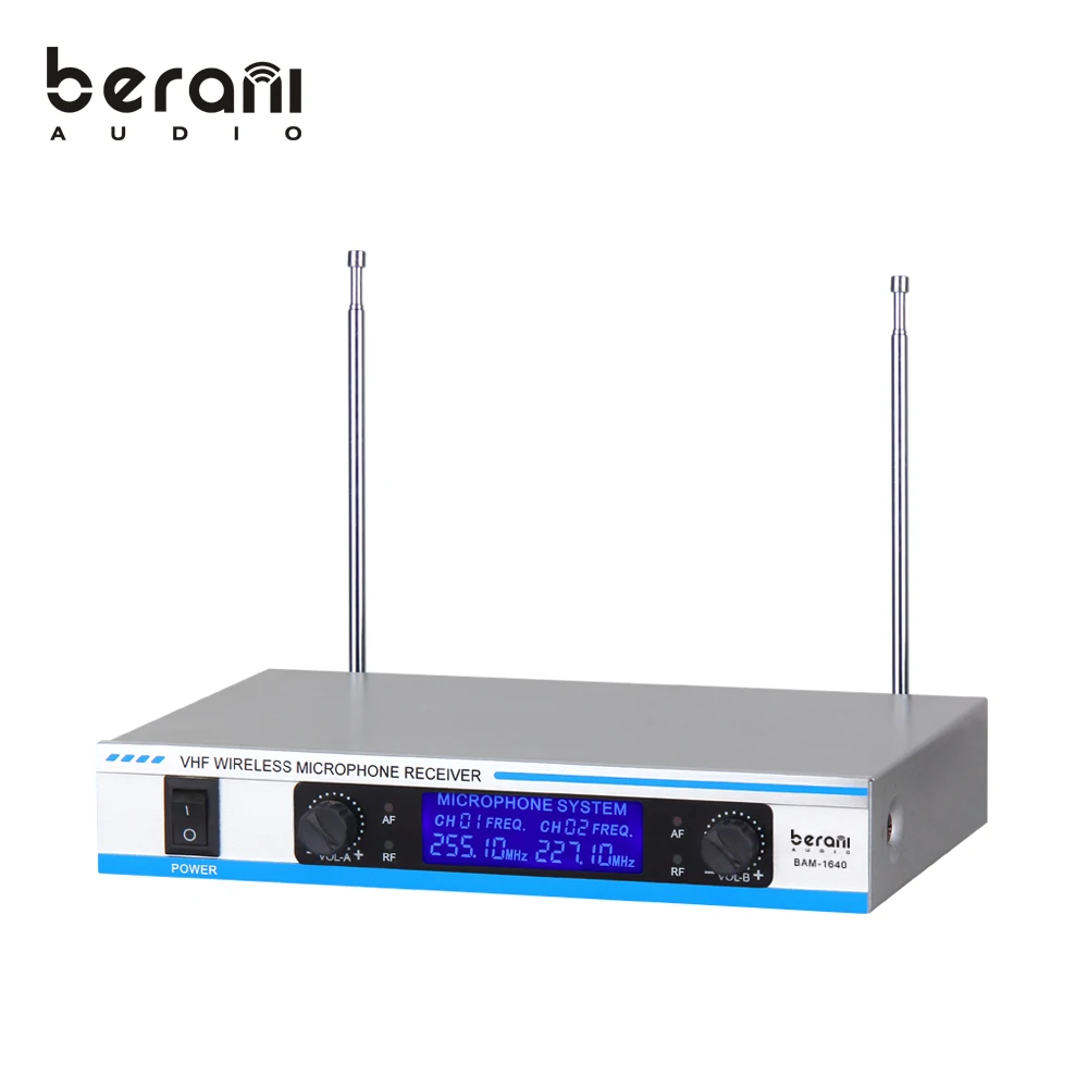 

Berani Audio BA-1604 the lane audio microphone wireless, Silver/blue