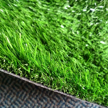 S Shape Artificial Grass Dense Synthetic Indoor Turf Decoration