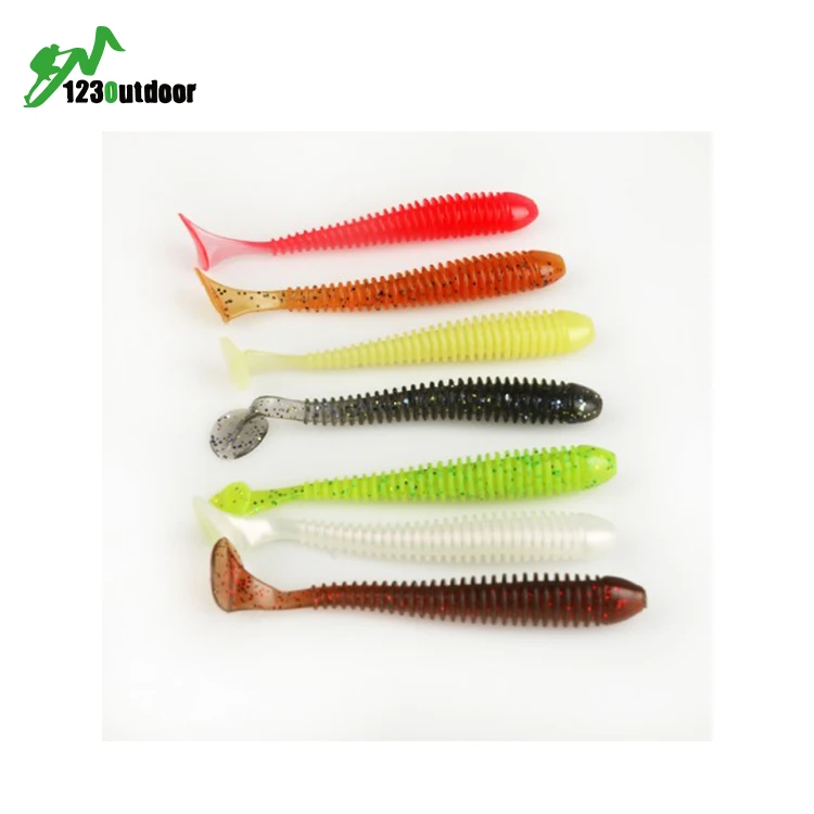 

Tail Soft Worm 3.2g 75mm Paddle Tail Lure wobbler fishing soft lure for bass Fishing Bait Grub Swimbait Fishing Lure, Conventional