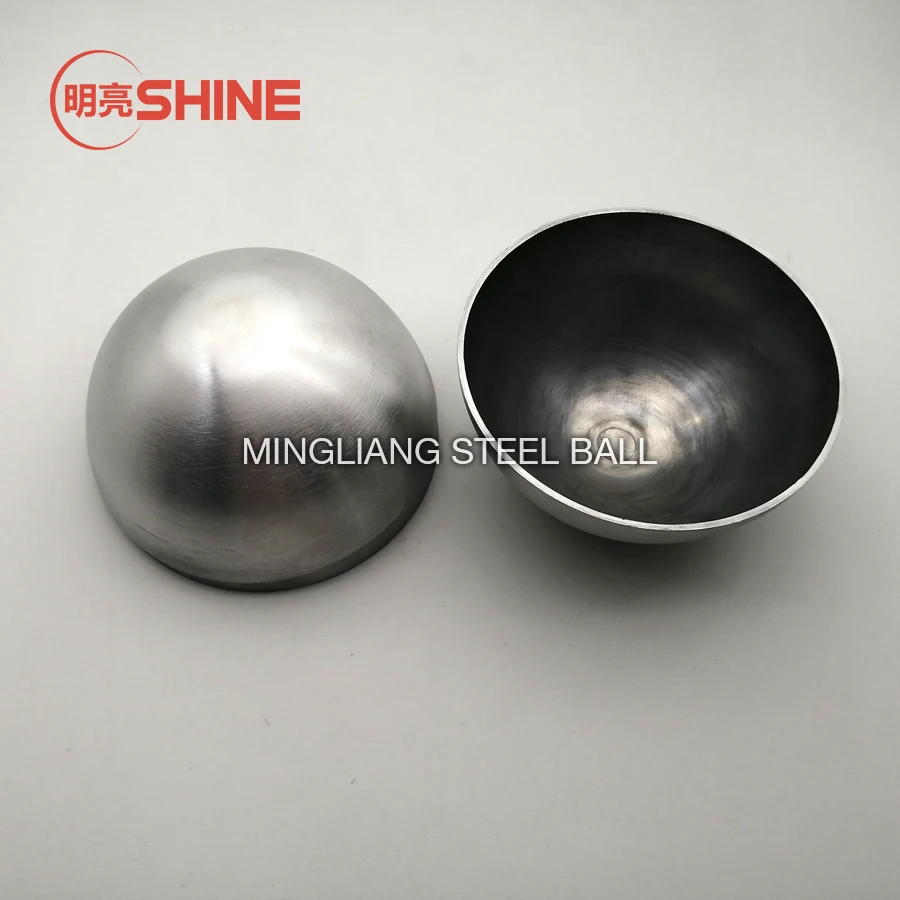 4 aluminium half sphere molds