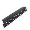 19 inch 2U 12 Port Metal Horizontal Cable Manager with Metal Plate