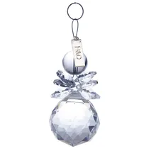 2PCS Clear 30mm Snowman Lighting font b Ball b font Glass Crystal Chandelier Part Prism font