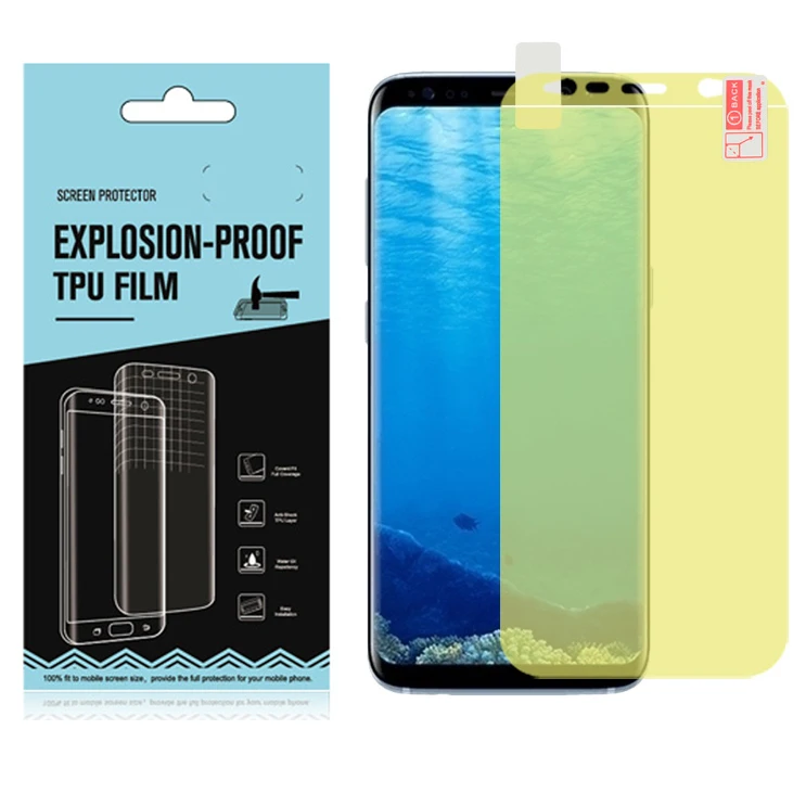 

Edge to edge perfect fit tpu screen protector protective film for mobile phone for Galaxy S8, N/a