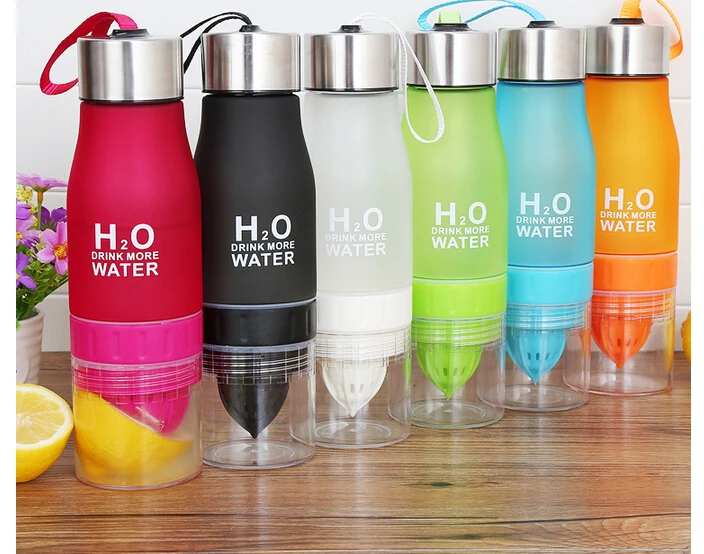 

650ml H2O Lemon Juice Cup Fruit Water Bottle Infuser For Outdoor Sports My Shaker Bottle, N/a