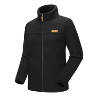 

Outdoor windproof warm zipper fleece cardigan men winter softshell jacket