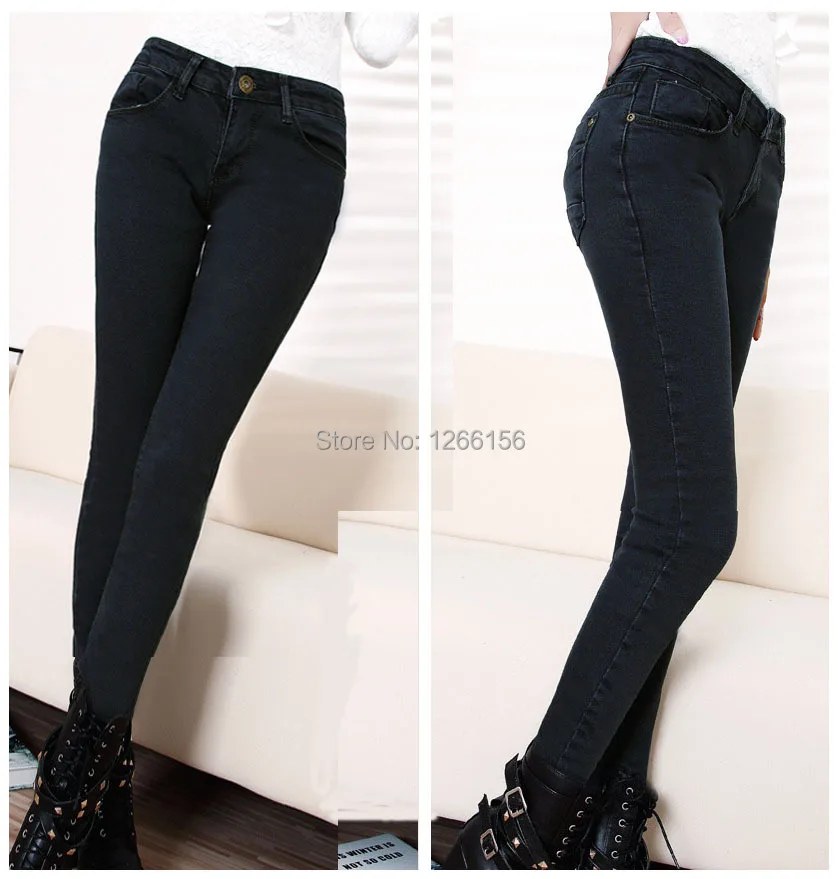 ladies black jeans