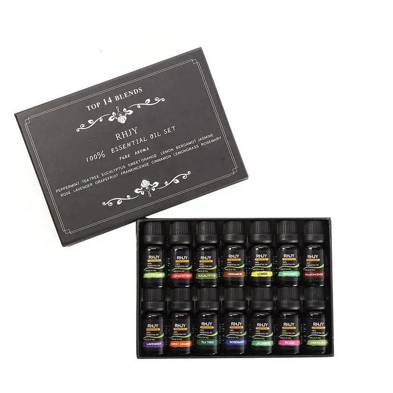 100% Pure Plant Aromatherapy Diffusers Essential Oil Set 10ml Organic Body Massage Relax Fragrance Essential Oil Skin Care Kit