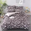 European style fashion zebra pattern atmospheric king size 4pc bedding set