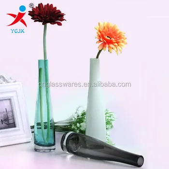 Flower In Different Container Transparent Large Glass Vase Home