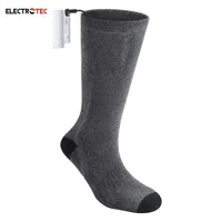 

100% pure cotton hottest 2019 rechargeable usb electric battery heated socks