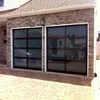 GaoMing Clear or frosted glass aluminum garage door