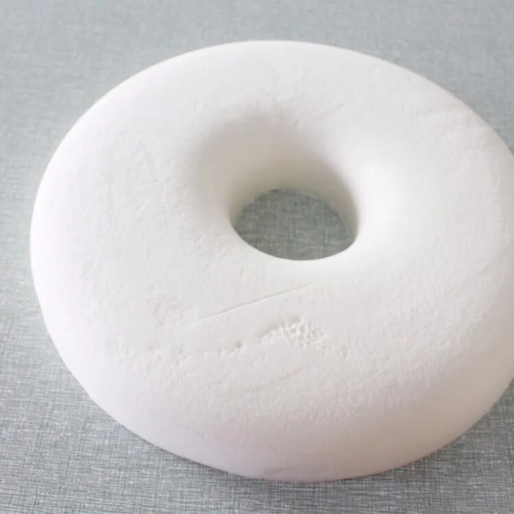 High Rebound Comfort Doughnut Cushion Pu Foam Ring Cushion Soft Pillow 3d Printed Donut Plush Chair Seat Cushion