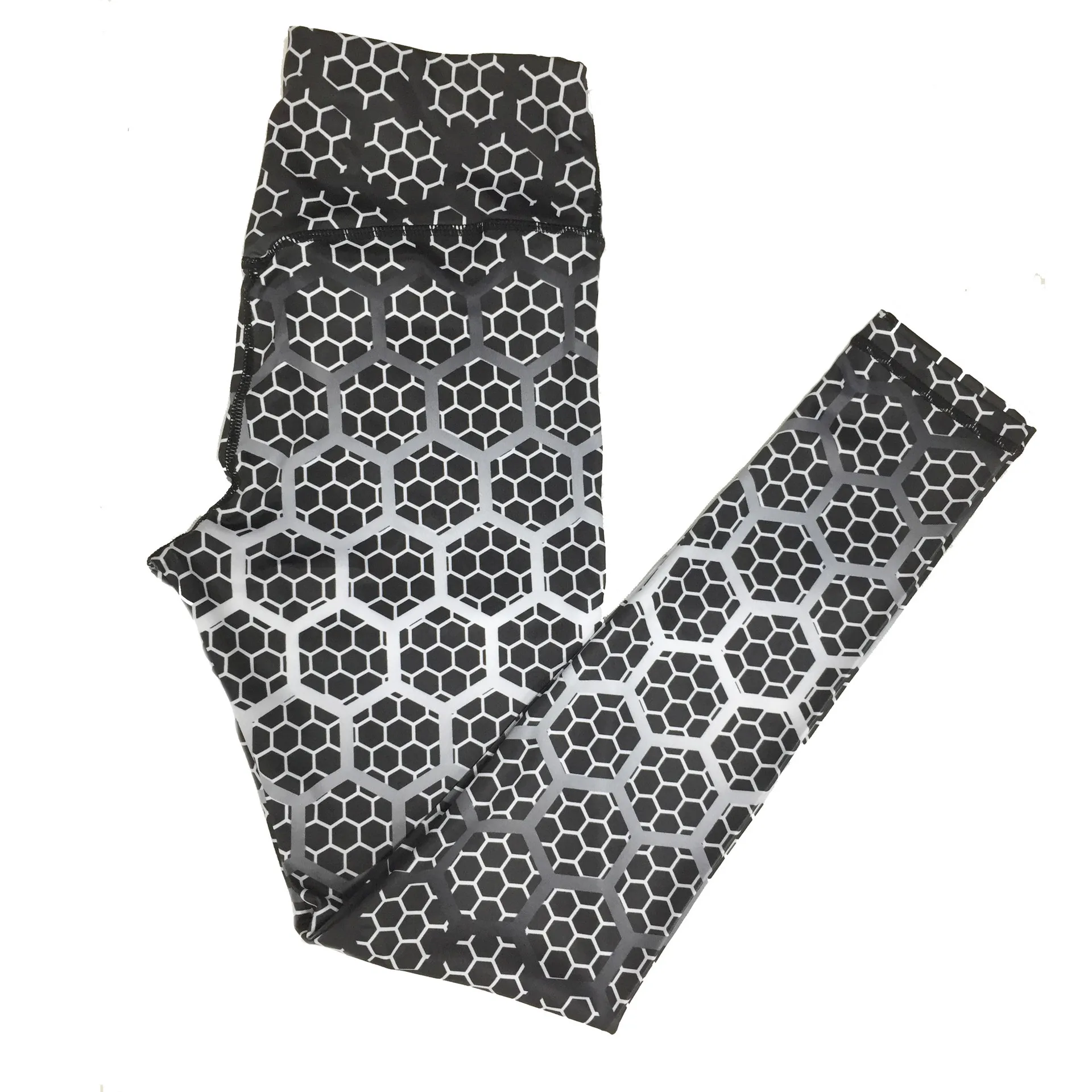 aliexpress spandex fabric hexagon print yoga pants