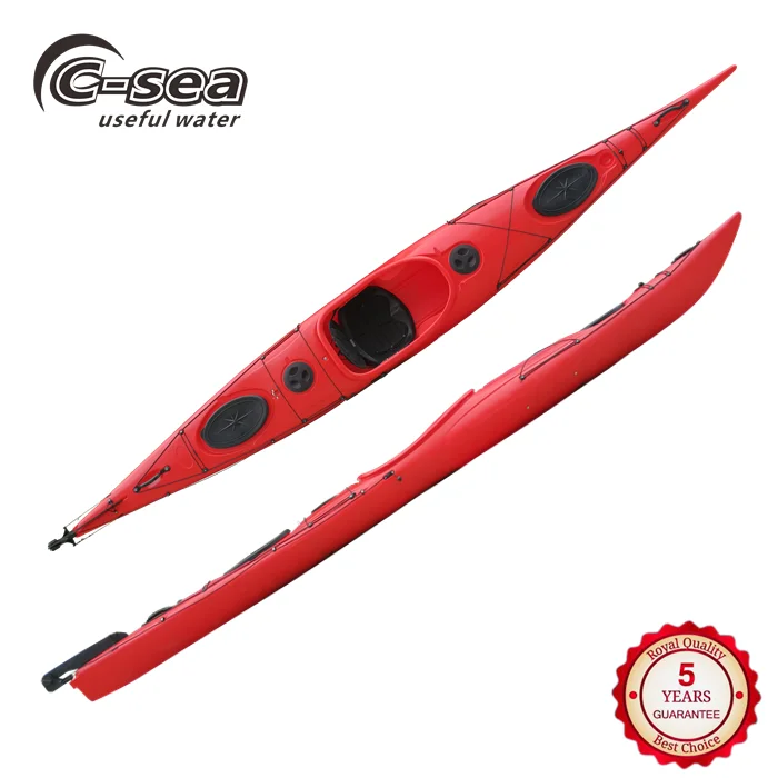 
plastic sit in touring kayak with waterproof hatch 