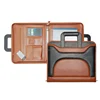 A4 zipped leather portfolio folders with calculator