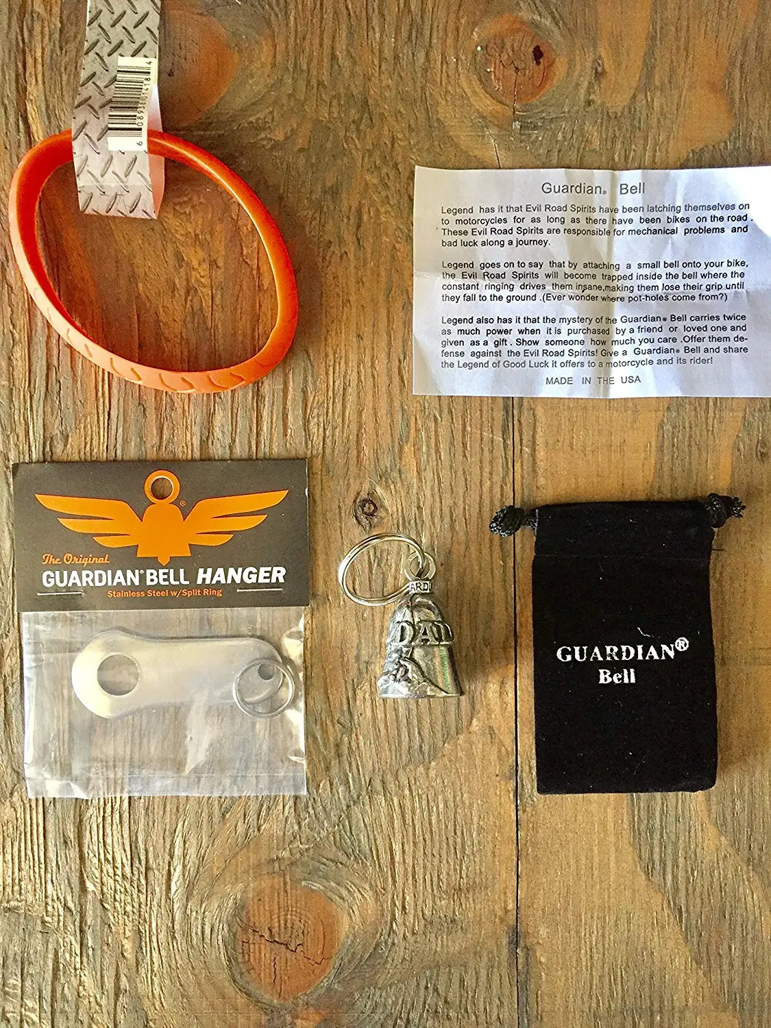 Guardian® Bell DAD COMPLETE MOTORCYCLE KIT W/HANGER & WRISTBAND