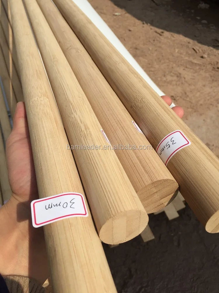 
Factory Direct Sale Bamboo Raw Material Round Bamboo Stick For Fence Stick 