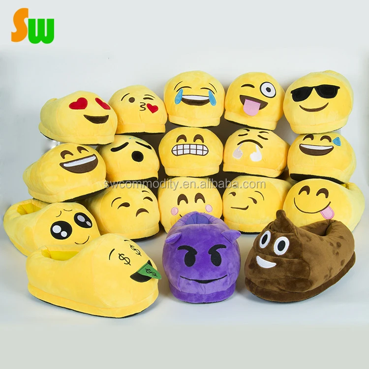 Buy in Bulk 2016 hot sale emoji slipper wholesale for kids and adults