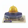 Puzzle 3d mosque Dome of the Rock Jerusalem Islamic temple Muslim Mosque Puzzle Kit Temple Mount 25PCS,arabic educational toys