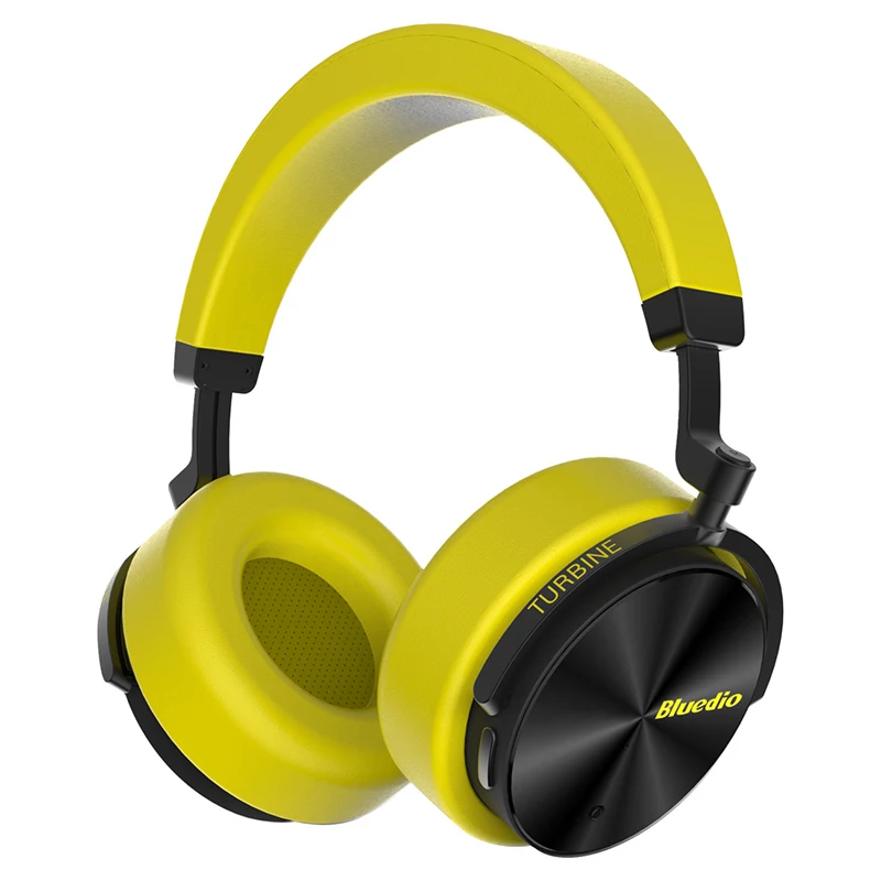

Bluedio T5 Active Noise Cancelling Wireless Bluetooth Headphones Portable Stereo Headsets with Microphone for Phones and Music, Black;yellow;red