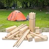 Wooden Game Kubb Set 21PCS Birch Family Garden Lawn Game Toy Bowling Block Outdoor Fun Chess Boules Toy Sports Party Camping